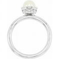 thumbnail image 2 of Stackable Expressions Sterling Silver White Freshwater Cultured Pearl Ring, 2 of 7