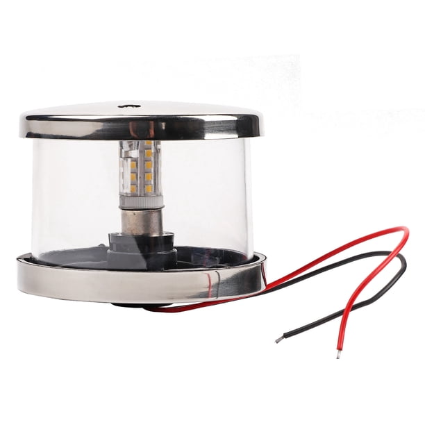 Lámpara de señalización LED de anclaje circular IP66, luz de navegación para barcos y yates, 3 W, 12 V CC.-24 V