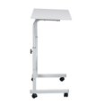 thumbnail image 2 of TENGDA Portable Mobile Side Table with Wheels Compact Laptop Desk with Privacy Panel Multipurpose Room Divider Shelf for Home Office Bedroom, 2 of 5