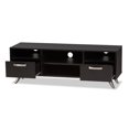 thumbnail image 3 of Baxton Studio Meuble TV Warwick 47 Pouces en Brun Foncé, 3 of 11