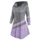 thumbnail image 2 of Camiseta Capucha de Talla Grande de Color Bloque Rosegal  Mangas largas de talla grande, 2 of 5
