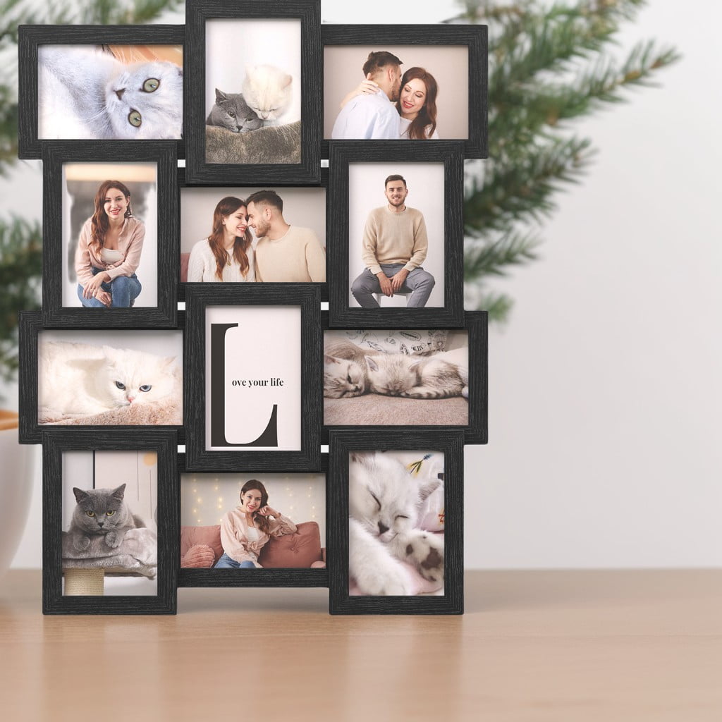 Set of 12 Collage Picture Frames, 4x6 for Wall Decor - Create a Stunning Family Gallery Display