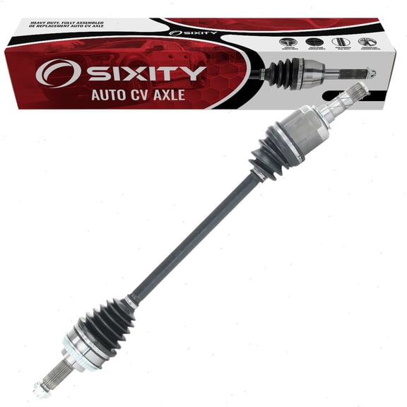 Sixity Front Left CV Axle compatible with Subaru Forester 2003-2008 - Driver Side Complete Axle Shaft Assembly