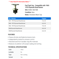 thumbnail image 2 of Fuel Tank Cap - Compatible with 1968 - 1970 Plymouth Road Runner - Motorad, 2 of 2