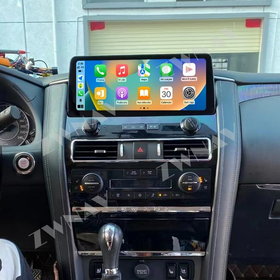 ZWNAV 12.3 inch car radio player for Nissan Patrol/Amanda 2010-2021 Android head unit IPS touch screen car GPS navigation multimedia player