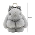 thumbnail image 3 of Bunny Keychain with Tin - 5.1" Handmade Bunny Plush Keychain with Gift Tin Box, Soft Rabbit Bag Charm Pendant, Cute Fluffy Key Ring Accessory for Backpack Purse Keys Gift Idea, 3 of 13