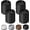Black 4 Pack, variant on Bed Risers 1 inch, 2 inch, 3 inch, 4 inch Heavy Duty, Adjustable Furniture Riser for Table Desk Couch Sofa Chair Refrigerator Washing Machine, Stackable Bed Raisers Blocks (Black 4 Pack, 1 inch)