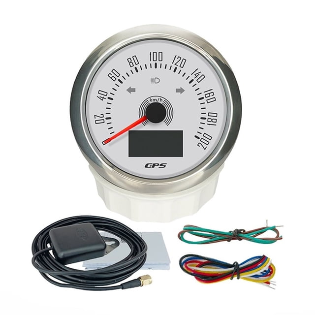 Universal 85mm GPS Speedometer 0-200KM/H With COG TRIP ODO With 7 Colors Backlight For Car Boat Motorcycle Yacht ,High Precision