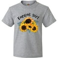 thumbnail image 3 of Inktastic Kansas Girl with Sunflowers Youth T-Shirt, 3 of 5