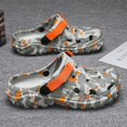 thumbnail image 4 of Men's Garden Clogs Graphic Mules Clog Slip On Beach Sandals for Men Outdoor Slippers with Adjustable Strap, 4 of 14