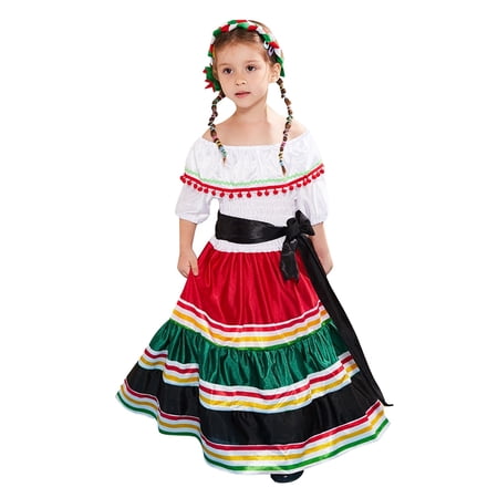 Ruyang Teen Girls Oktoberfest Dresses off Shoulder A Line Short Sleeve Dresses Traditional German Bavarian Dirndl Skirts