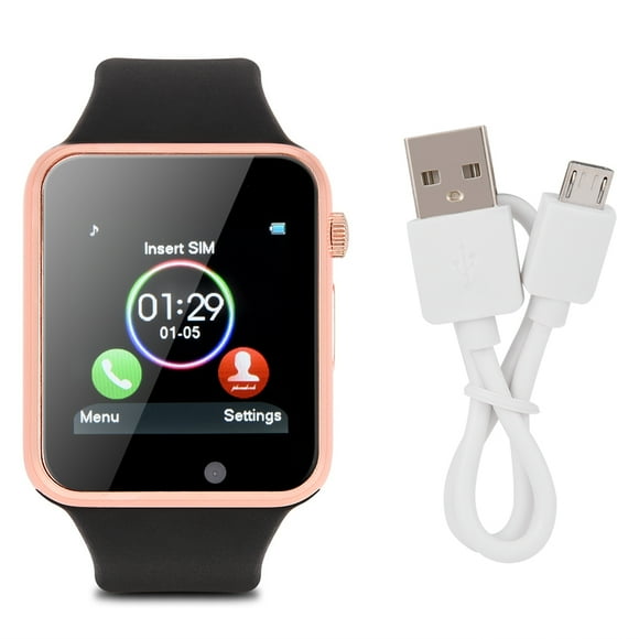 ZOUSSIQI Smart Fashionable Bluetooth Watch Dial Call Pedometer Music Player with Touch Screen (Gold) EL225#20749