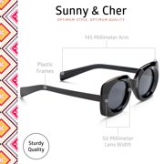 Optimum Optical Rectangular Frame Sunglasses, Sunny and Cher