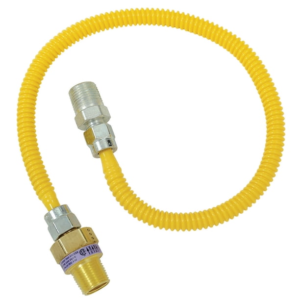 Brass Craft CSSL44R 48 P 1 2 MIP X 3 8 MIP X 48 Gas Connector 