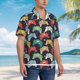 thumbnail image 3 of Fotbe Retro Video Game Camisa Hawaiana para Hombre Unisex – Camisa Casual de Verano con Botones de Manga Corta de Algodón y Lino,3X-Large, 3 of 7