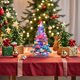 thumbnail image 4 of Seyotauo Glass Christmas Tree Gifts Set Mini Colorful Crystal Christmas Trees Figurines Decor Miniature Glass Christmas Trees Gifts Christmas Tree Ornaments for Tabletop Xmas Party Home, 4 of 6