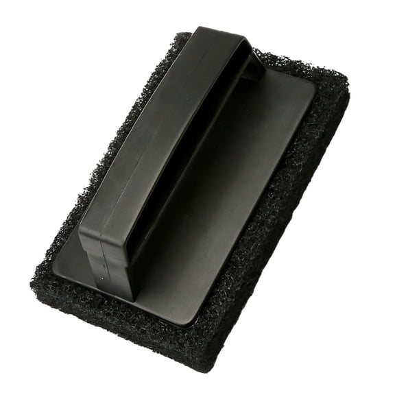 Black Griddle Cleaning Scrubber, Handle Scouring Pad Brush, for Flat Top Grill and Pan Cleaning