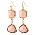 thumbnail image 1 of 1 par de pendientes para mujer hechos a mano con forma de gota de agua y cristales de imitación azul y rosa, regalo de joyería., 1 of 8