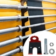 thumbnail image 6 of lacooooppia Barbell Bar Holder Garage Gym Bar Rack Mount Squat Rack Mounted Barbell Holder Attachment Heavy Duty Weight Bar Holder Storage Rack Vertical Bench Rack Barbell Hanger red With nylon, 6 of 8