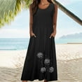 thumbnail image 3 of CHGBMOK Womens Sleeveless Maxi Dress Plus Size Flowy Summer Dresses Print Bohemian Dress for Beach with Pockets, 3 of 7