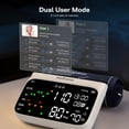 thumbnail image 6 of Medisana Cordless Arm Blood Pressure Monitor, Bluetooth Smart Blood Pressure Monitors for Home Use with App Tracking, Blood Pressure Machine with LED Color Dual-Display, Extra-Large Adult Cuff, 6 of 9