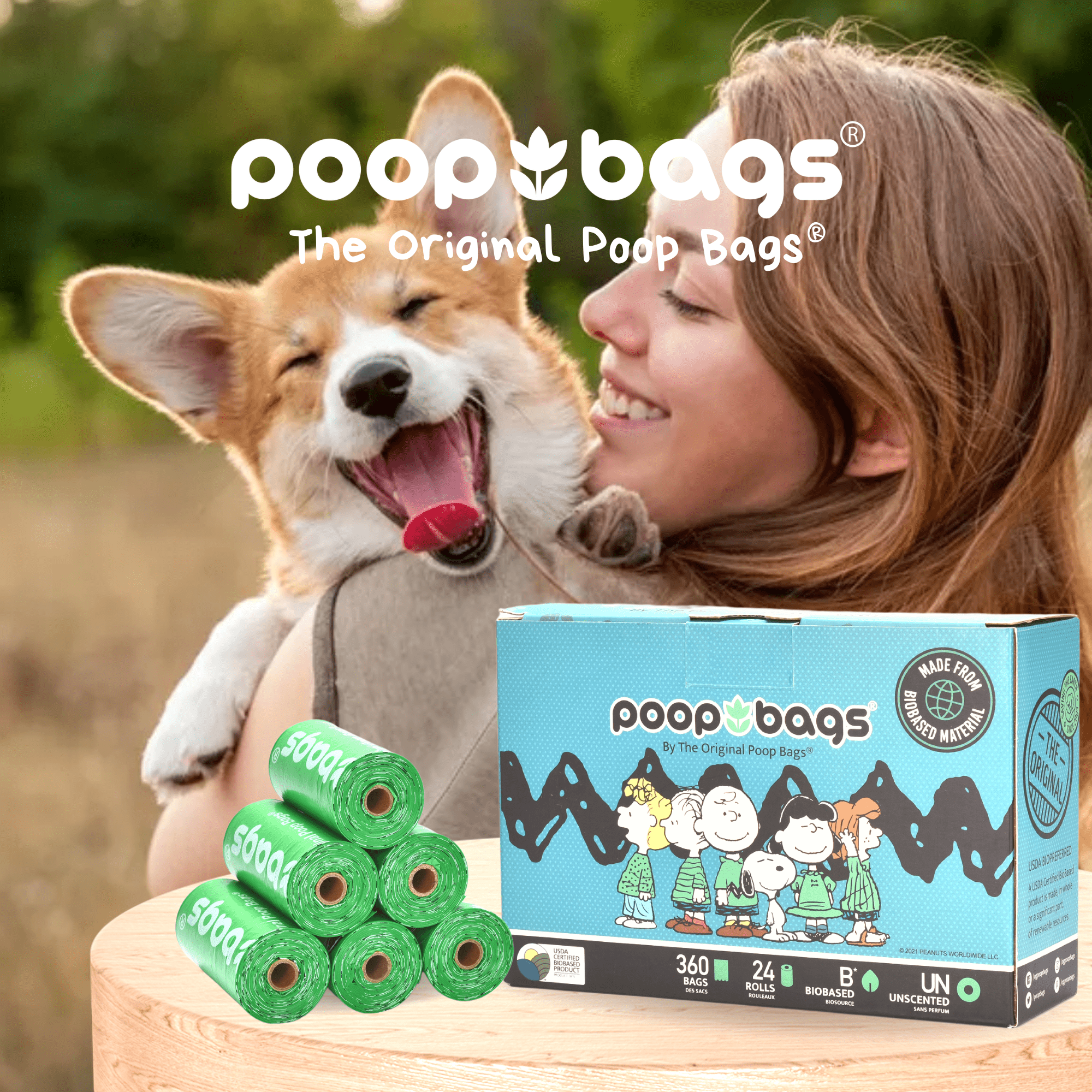 USDA Biobased Peanuts Leash Rolls (360 CT)