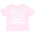 thumbnail image 3 of Inktastic My Best Friend is My Step Dad with Hearts Boys or Girls Toddler T-Shirt, 3 of 5