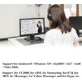 thumbnail image 3 of ZOUSSIQI Clip-on Webcam Microphone(30fps), 360° Rotating Stand Built-in Microphone,Camera for Computer Laptop Multi-Compatible Video Conferencing Online Lessons and Streaming CA919-14041, 3 of 9
