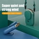 thumbnail image 5 of De Cuello Silencioso Con Carga Usb Con Espejo De Maquillaje Ventilador De Cuello Colgante 3 Velocidad De Viento Ajustable Mini Ventilador De Mano Para Caminar Pesca Fitness Noticed HA047703-01, 5 of 6