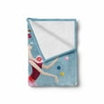 thumbnail image 2 of Circus Soft Flannel Fleece Blanket, Graphic Circus Performer Woman Juggling with Balls Standing on Wire as Blindfolded, Cozy Plush for Indoor and Outdoor Use, 60" x 80", Multicolor, by Ambesonne, 2 of 6