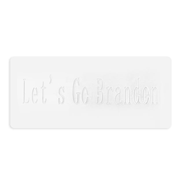 Molde De Bandera Let'S Go Brandon, Herramienta De Molde De Inyección De Tinta Con Letras Huecas Transparentes Para Puerta Y Pared De Coche Scienceny HA038765-00