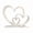 White, variant on ANXPTIME Love Statues Three Heart Sculptures 3D Printed Heart Figurines Desktop Decors