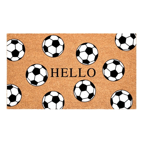 Calloway Mills 113991729 Soccer Hello Doormat 17" x 29"