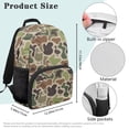 thumbnail image 7 of HUISEFOR Duck Camo Backpack for School Kids Girls 17 Inch Large Capacity Kids Backpack, Lightweight Breathable College Students Backpacks Comfortable Shoulder Bookbag, 7 of 7