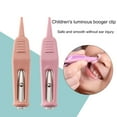 thumbnail image 2 of Booger Clip with LED Light Easy to Use Non-irritating Soft Head Creative Nostril Cleaning Aluminum Alloy Baby Nose Cleaning Tweezers for Trip, 2 of 8
