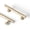 Champagne Bronze, variant on Goo-Ki Antique Brass Cabinet Handles of 5''(128mm) Hole Center, Zinc Alloy Cabinet Pulls for Drawer,Dresser,Cupboard Wardrobe Cabinet,6 Pack