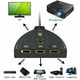 Commutateur HDMI 3 Ports, Sélecteur de Commutateur Automatique Intelligent 3 X 1 Prenant en Charge Full HD 3D 1080p HDCP, Répartiteur HDMI 3 en 1 avec Câble HDMI Plaqué Or 24 Carats pour HDTV DVD PS3 PS4 Xbox One PC – image 4 sur 7