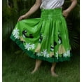 thumbnail image 3 of Hawaiian Pa'u Hula Dancer Dress Skirts Hawaii Hula Girls Green For Women, 3 of 4