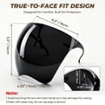 thumbnail image 2 of Full Cover Face Visor Protective, Tinted Full Face Shield Sun Protection,Anti-Fog & Anti-Glare Lightweight Futuristic Face Guard for Cycling, Gardening, Woodworking & Holiday Cosplay ﻿, 2 of 10