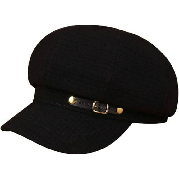 Women Newsboy Caps Warm Visor Beret Hat Cozy Trendy Vintage Cabbie Hat for Ladies Girls