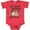 Vintage Red, variant on Inktastic My Great Grandma Loves Me with Sloth and Hearts Boys or Girls Baby Bodysuit