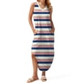 thumbnail image 3 of Fantaslook Summer Maxi Dresses for Women V Neck Tank Dress Vacation Beach Floral Sundresses with Pockets, 3 of 9