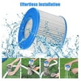 thumbnail image 6 of HeSLehs Type VI Hot Tub Filter Replacement, 6 Pack Spa Filter Cartridge Compatible Most Hot Tub, Massage Pool, Inflatable Pool, Swimming Pool (6, 4” x 4" x 3"), 6 of 9