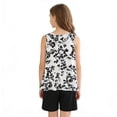 thumbnail image 5 of ATOGUTA Girls Outfits Sleeveless Crewneck Tops and Shorts Cute Summer 2 Pieces Short Sets Size 4T-16, Black, 5 of 8