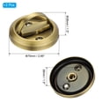 thumbnail image 2 of Uxcell 2 Pcs Recessed Door Handles Round Flush Pulls Embedded Hidden Brass, 2 of 6