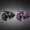 Black,Purple, variant on Purple‑Black Natural Stone Flying‑Dragon Ornament, Polished Hard‑wearing Gravel Craft, Delicate gothic‑style ornament for Halloween scene layout and holiday gift