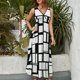 thumbnail image 2 of Abstract Geometrical Vestido Sin Mangas Para Mujer, Traje De, Ropa De Cumpleaños, Verano, 2 of 5