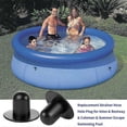 thumbnail image 4 of Juego de 4 clavijas de repuesto para piscina (negras) - Tapones para orificios de filtro de bomba de filtro para piscina enterrada, 4 of 5