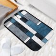 thumbnail image 3 of 1pc Geometric Pattern Absorbent Non-Slip Bathroom Thickened Flannel Rug Decor,Soft,Quick Drying,Suitable For Indoor/outdoor Use,Bathrooms,Bedrooms,Kitchens,Terrace,Laundry Rooms,16"x24", 3 of 9