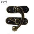 thumbnail image 1 of 25 Pcs Antique Latch Hook Buckle Right Angle Lock Vintage Cupboard Latch Buckle, 1 of 8